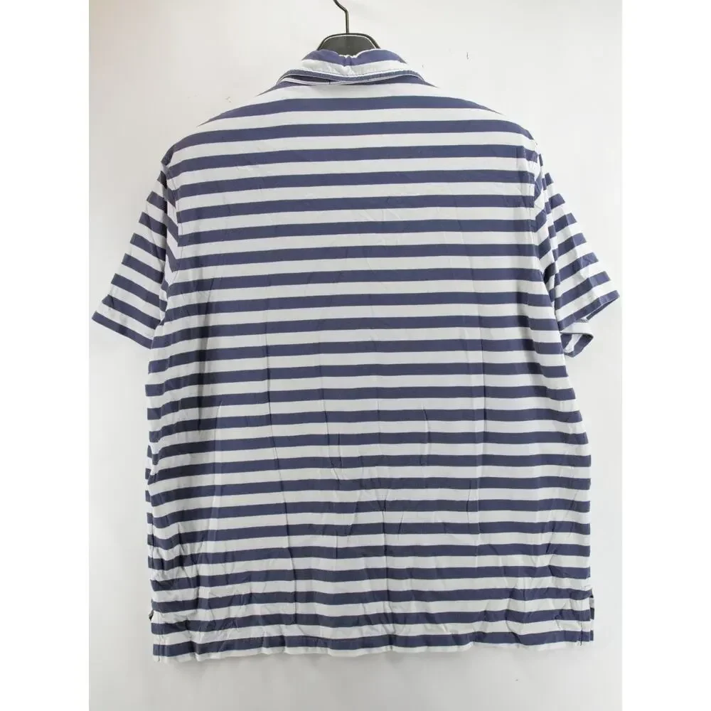 Ralph Lauren Mens XL Blue White Short Sleeve Polo 100% Cotton
